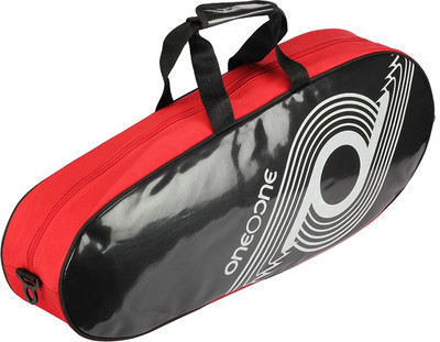 

One O One Xhale Collection Single Black - Badminton / Tennis Kitbag Badminton Kitbag(Black, Kit Bag, Black & red