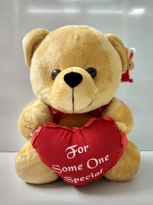 

Fun Zoo HEART TEDDY - 25 cm(Brown, Pink)