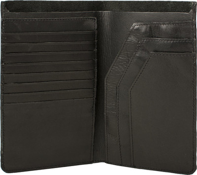 

Hidesign Men Black Genuine Leather Document Holder(8 Card Slots)