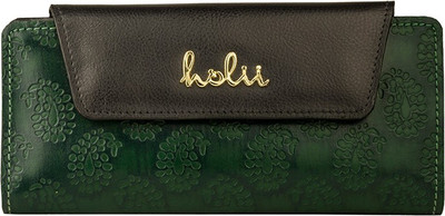 

Holii Women Casual Green, Brown Genuine Leather Wallet(8 Card Slots), Multicolor