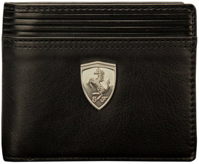 

Puma Boys Black Genuine Leather Wallet(8 Card Slots)