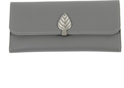 

ModishOmbre Women Casual Grey Artificial Leather Wallet(6 Card Slots), Light grey