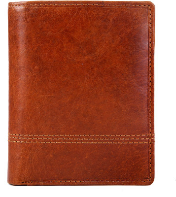 

Hawai Men Brown Genuine Leather Wallet(7 Card Slots)