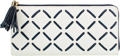 

Hidesign Women White Genuine Leather Wallet(12 Card Slots)