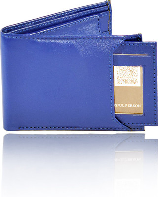 

Adam Zac Men Blue Artificial Leather Wallet(7 Card Slots)