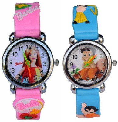 

Good Friends NEW COLLECTION Ben10 and Barbie Analog kids watch (pack of 2) BEST GIFTING WATCH FOR ( BOYS AND GIRLS ) Watch - For Boys & Girls