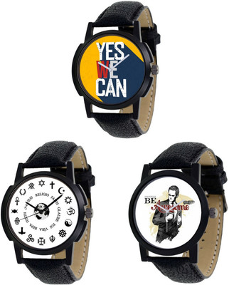 

Cloudwood 37-38-39 Stylish Designer Boys Leather Combo Watch - For Men
