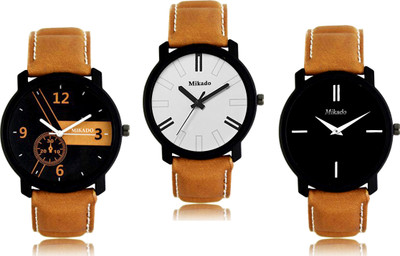 

Mikado Multicolor dial Analog watch combo for Men's and Boy's Watch - For Men