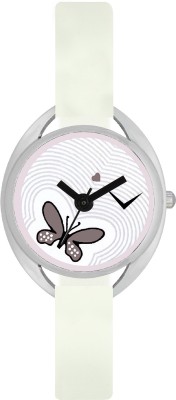 PRATHAM SHOP Valentine Love Dial With Butterfly White Color Dial White Color Plastic Belt Medium Size Casual Watch Watch  - For Girls   Watches  (PRATHAM SHOP)