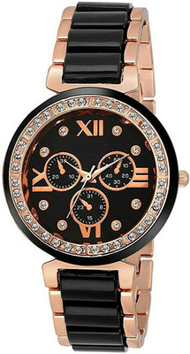 

Cloudwood Stylish Analog Stainless Steel 28BL Gold Diamond Watch - For Women