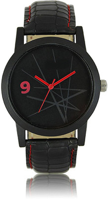 Greenleaf Black Red Edition PU Lather Watch - For Men
