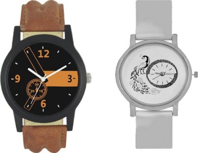 PMAX LEATHER BROWN AND GLORY WHITE NEW STYLISH FOR Watch  - For Men & Women   Watches  (PMAX)
