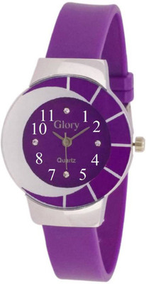 

Skmi Half Moon Printed Dial With Pu Strap Love Design Watch 005 For Women And Girls Watch - For Girls