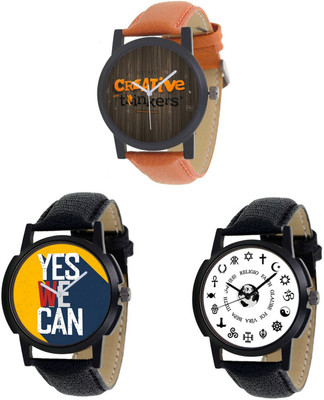

Cloudwood 37-34-38 Stylish Designer Boys Leather Combo Watch - For Men