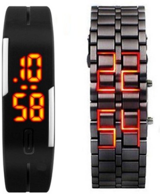 PMAX Samuray Chain AND LED BLACK FOR Watch  - For Boys   Watches  (PMAX)