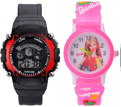

MVS MVSF1290 Combo Kids Watches 7 Light Red Sported Watch - For Boys & Girls