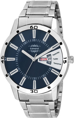 

EDMOND ANALOG BLUE DAY AND DATE WATCH FOR MEN ED 001 ED 001 DND Watch - For Men