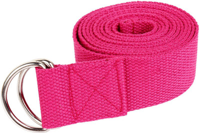

Strauss ST-1018 (6 Feet) Cotton Yoga Strap(Pink), Dark pink