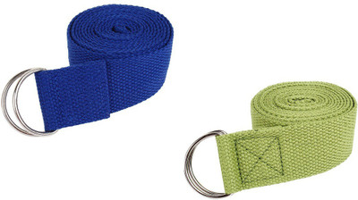 

Strauss ST-1018 (6 Feet) Cotton Yoga Strap(Blue, Green)