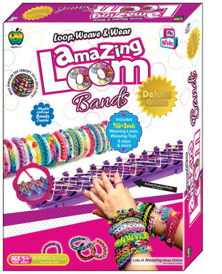 

GRAPPLE DEALS Amazing Loom Deluxe Edition Easy Way For Learning Weaving And Such Activities For Kids.