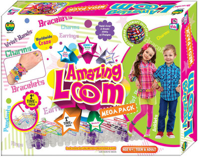 

GRAPPLE DEALS Amazing Loom Mega Pack Loop, Weave And Wear Easy Way For Learning Weaving And Such Activities For Kids.