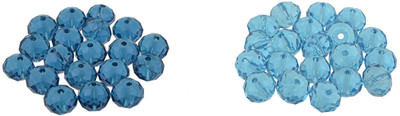 

GOELX Crystal Swarovski Jewelry Making Beads Combo Pack of 200 (100 Each) - Pack 2