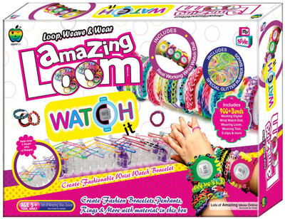 

GRAPPLE DEALS Amazing Loom Watch It Easy Way For Learning Weaving And Such Activities For Kids.