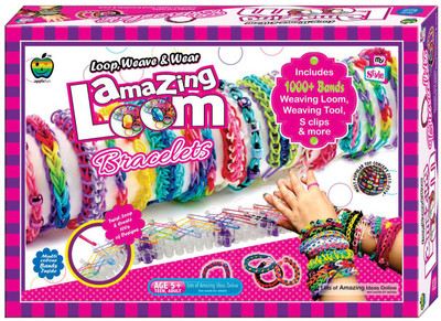 

GRAPPLE DEALS Amazing Loom Bracelets Loop, Weave And Wear Easy Way For Learning Weaving And Such Activities For Kids.