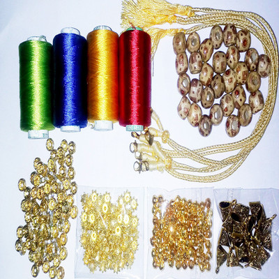

Valuebuy Silk thread Necklace making gold kit
