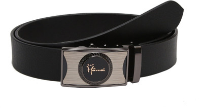 

Hawai Men Casual Black Genuine Leather Belt