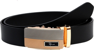 

Hawai Men Casual Black Genuine Leather Belt