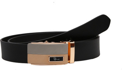

Hawai Men Casual Black Genuine Leather Belt
