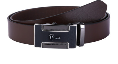 

Hawai Men Casual Brown Genuine Leather Belt