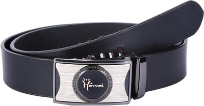 

Hawai Men Casual Black Genuine Leather Belt