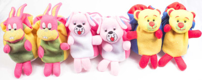 

Ole Baby 3D Plush Soft Velvet Fabric light weight Newborn Infant Prewalker Crib Shoes Baby girl Baby Boy Shoes 0-4 Months Pack of 3 Booties(Toe to Heel Length - 10 cm Multicolor)