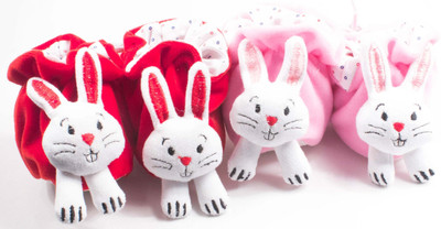 

Ole Baby 3D Plush Soft Velvet Fur Fabric light weight Newborn Infant Non Slip Anti Skid Sole Prewalker Crib Shoes Baby girl Baby Boy shoes 0-4 Months Pack of 2 Booties(Toe to Heel Length - 10 cm Multicolor)