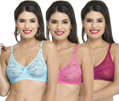 Docare Women Full Coverage Non Padded Bra(Multicolor)