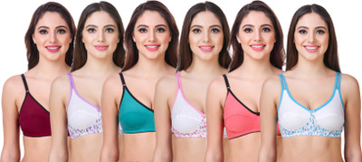 Maamba by maamba Premium Women T-Shirt Non Padded Bra(Multicolor) Maamba by maamba Premium Women T-Shirt Non Padded Bra(Multicolor)