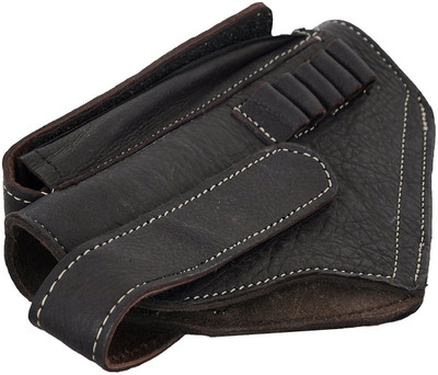 

Purwanchal PU 32 Bore Pistol Clip Cover With Magazine Holder, 17 cm x 11 cm (Dark Brown) Key Chain