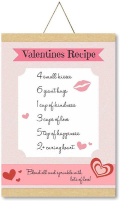 

Giftsmate Valentines Day Gifts Valentine Recipe Love Scroll Greeting Card for Wife Greeting Card(Light Pink, Pack of 1)