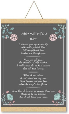 

Giftsmate Valentines Day Gifts You and Me Love Scroll Greeting Card for Girlfriend Greeting Card(Black, Pack of 1)