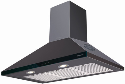 

Faber HOOD TOPAZ 3D T2S2 BK TC LTW 90 (with cuttlery set from giftipedia) Wall Mounted Chimney(Black 1095 CMH)