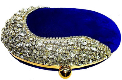 

The Indian Handicraft Store Casual Blue Clutch