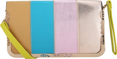 

BlackBird Casual Brown, Blue, Pink, Silver Clutch, Blue;brown;pink;silver