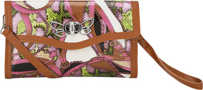 

Liza Casual Brown, Green Clutch