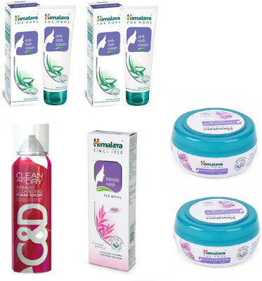 

Himalaya Anti Rash Cream, Clean And Dry Foam Wash, Intimate Wash, Soothing Body Butter(Set of 6)