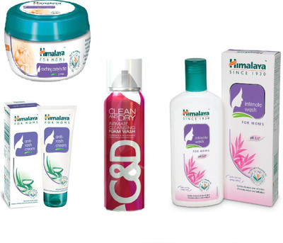 

Himalaya Soothing Body Butter, Anti Rash Cream, Clean And Dry Foam Wash, Intimate Wash(Set of 4)