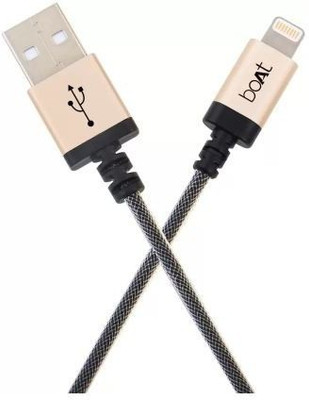

boAt LTG 550 USB Cable(Silver, Gold, Black), Black;gold;silver