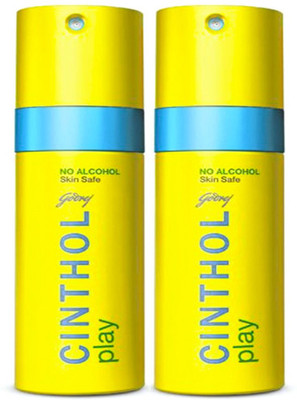 

Cinthol Play Deodorant 150 ml Combo Deodorant Spray - For Men & Women(300 ml, Pack of 2)