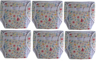 

ATXP New Born Washable Reusable Cotton Diaper/Langot - L(6 Pieces)